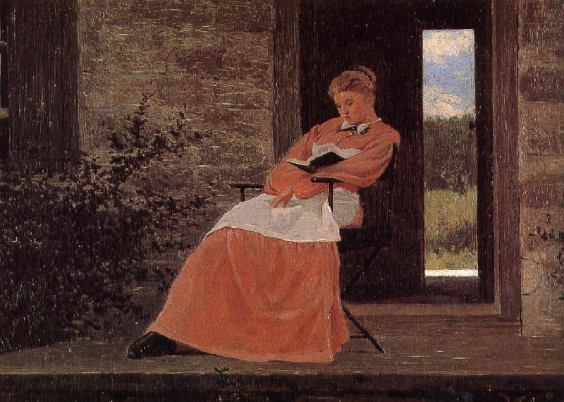 Winslow Homer Girls in reading china oil painting image